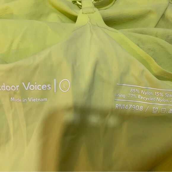 Outdoor Voices Neon Yellow Tennis Exercise Dress size L - Picture 11 of 12